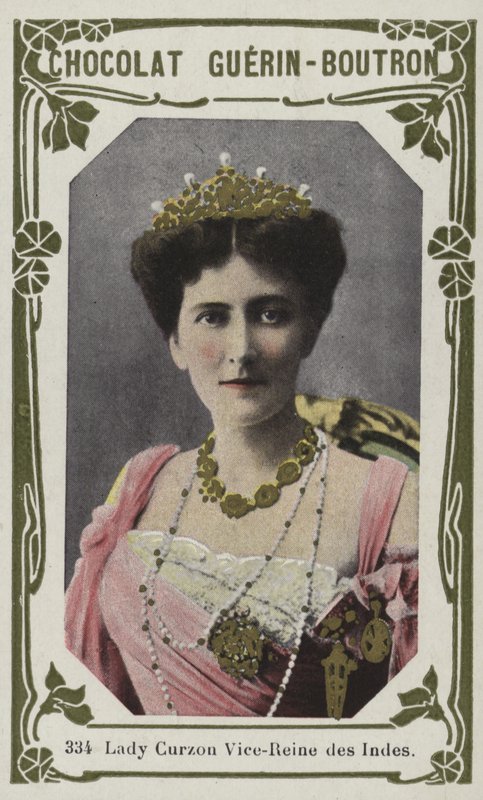 Lady Curzon, Vice-Reine des Indes (farget bilde) av French School