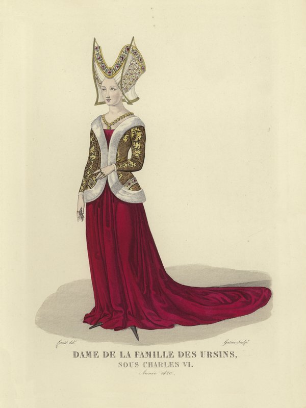 Dame av Orsini-familien, regjering av Charles VI av Frankrike, 1420 av French School