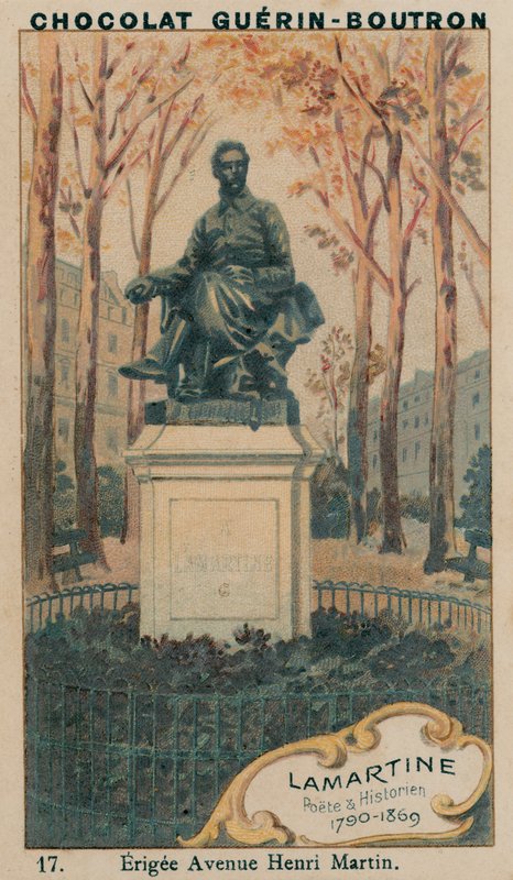 Lamartine, poet og historiker, 1790–1869, Erigee Avenue Henri Martin av French School
