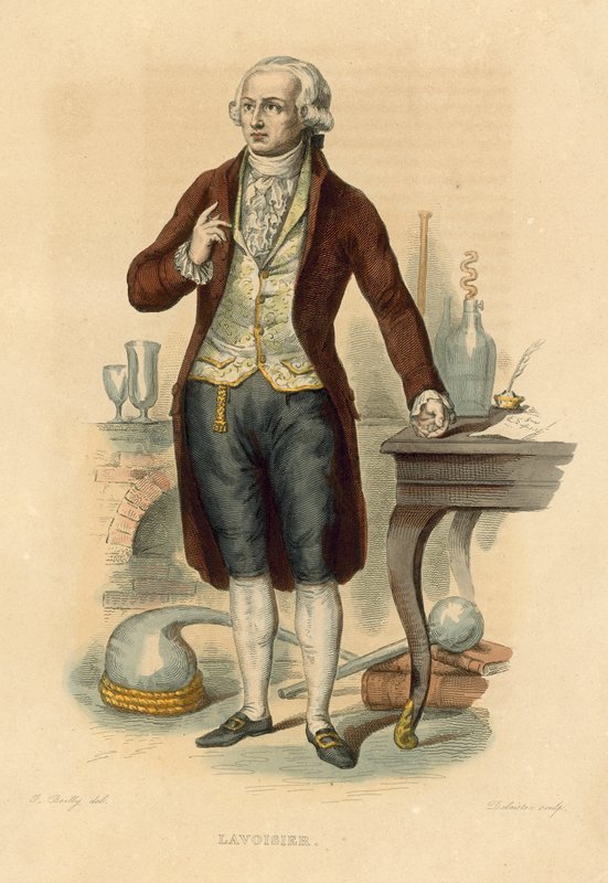 Lavoisier (farget gravering) av French School