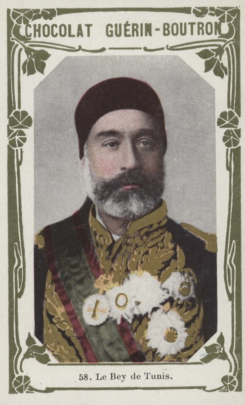The Bey of Tunis (farget bilde) av French School