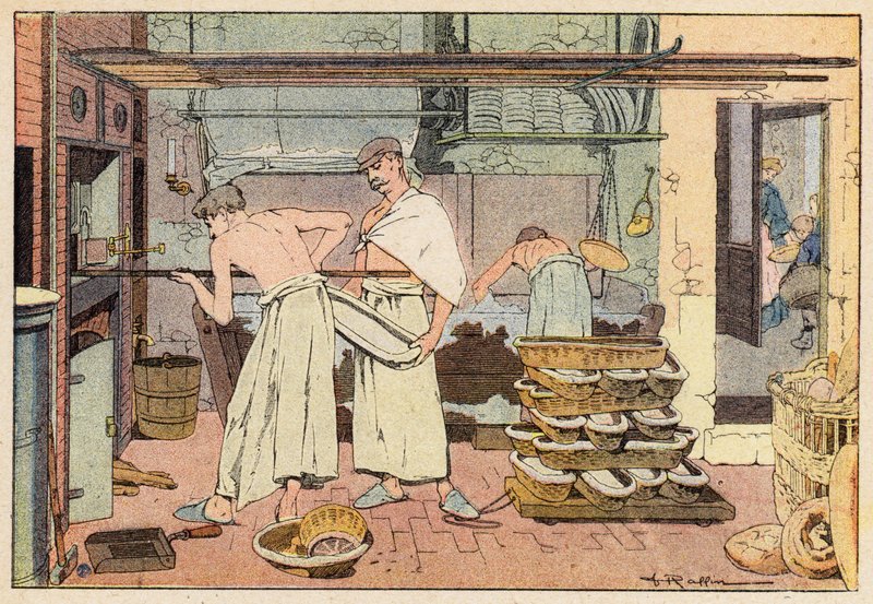 Le Boulanger, The Baker (fargemedlemmer) av French School