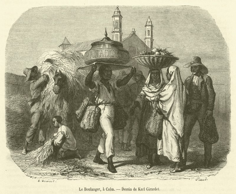 Le Boulanger, et Cuba (gravering) av French School