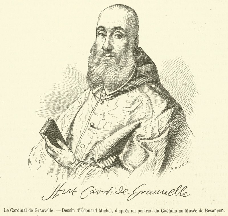 Kardinal de Granvelle (gravering) av French School