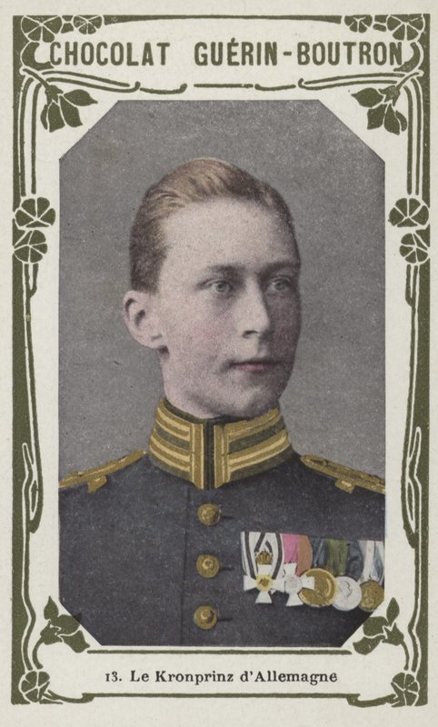 Le Kronprinz dAllemagne (farget bilde) av French School