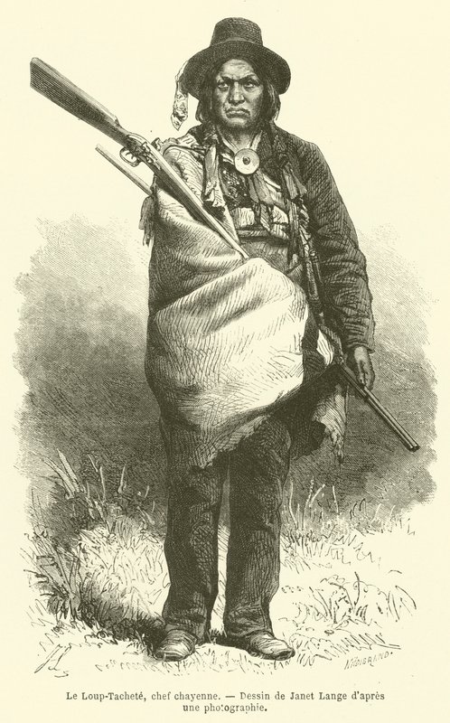 Le Loup-Tachete, Chayenne-sjef (gravering) av French School