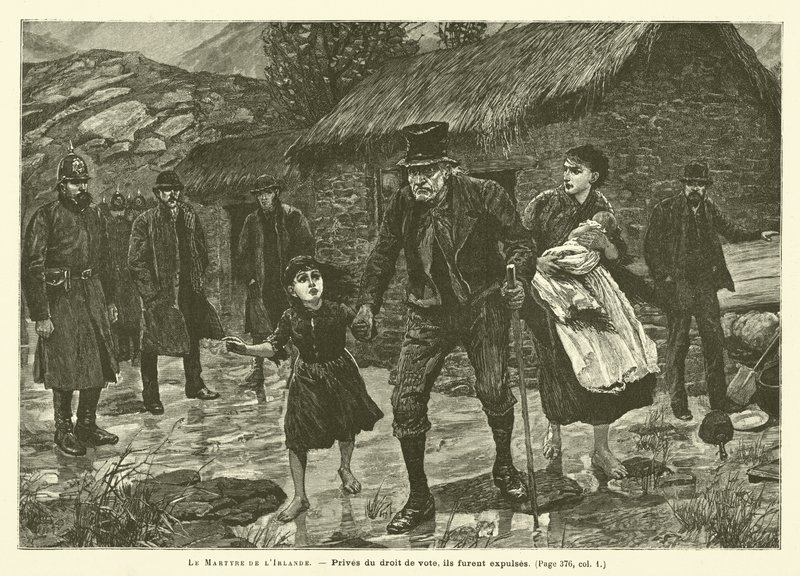 The Martyrdom Of Ireland (gravering) av French School