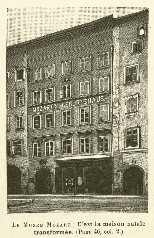 Le Musee Mozart (gravering) av French School