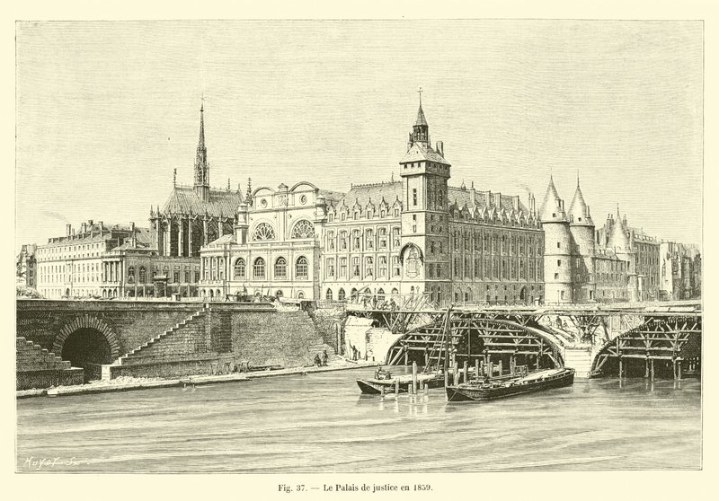 Tinghuset i 1859 av French School