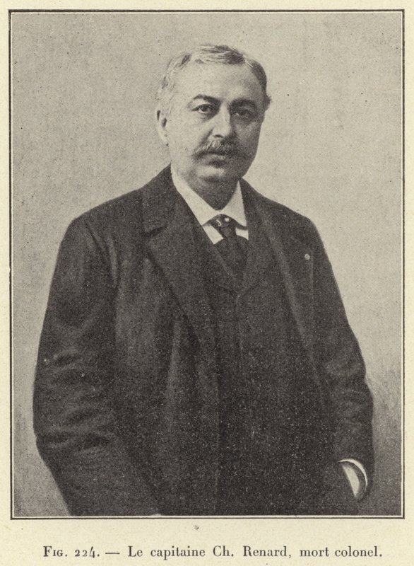 Kaptein Ch Renard, død oberst (gravering) av French School