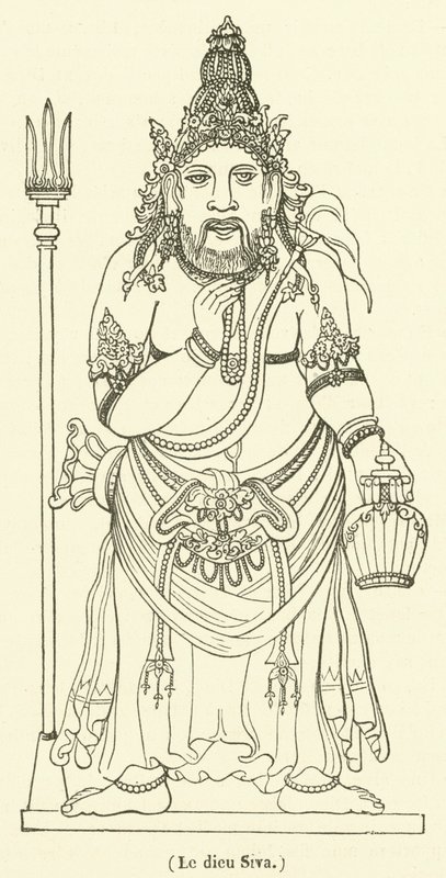 Guden Shiva (gravering) av French School