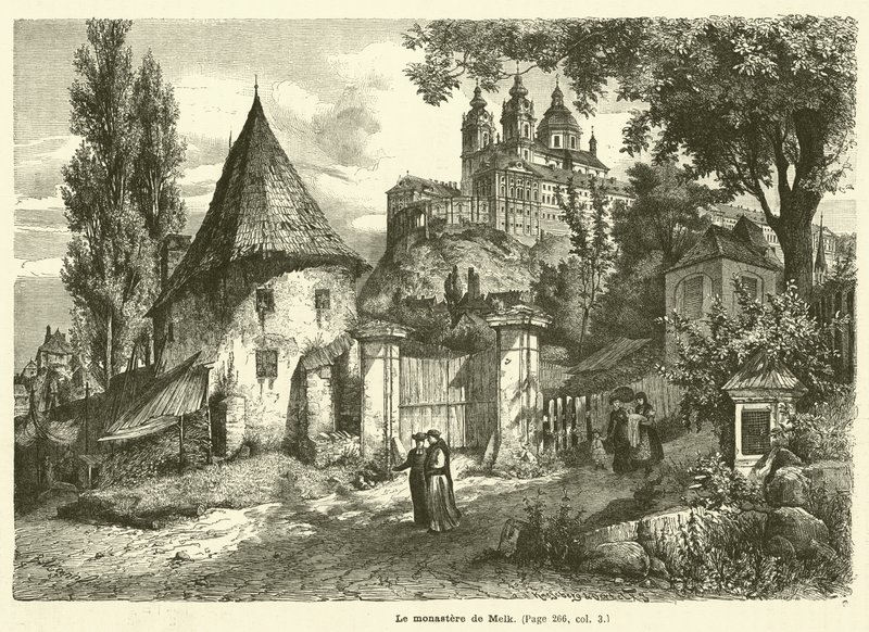 Munken av Melk (gravering) av French School