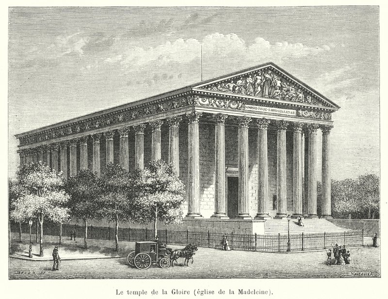 The Temple of Glory, Madeleine-kirken av French School
