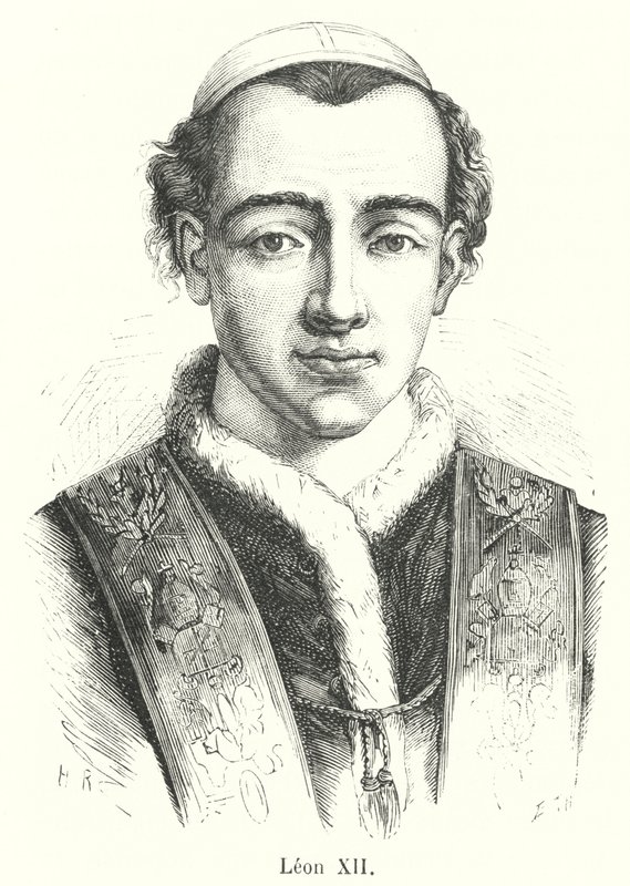Leon XII (gravering) av French School