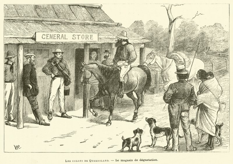 The Settlers Of Queensland (gravering) av French School