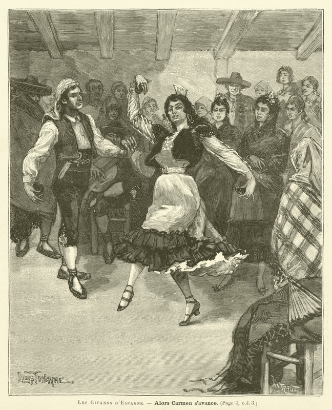 Gitanos i Spania (gravering) av French School