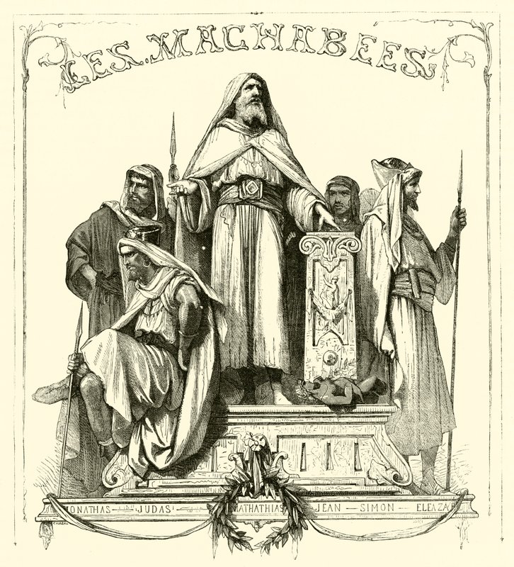 Les Machabees (gravering) av French School