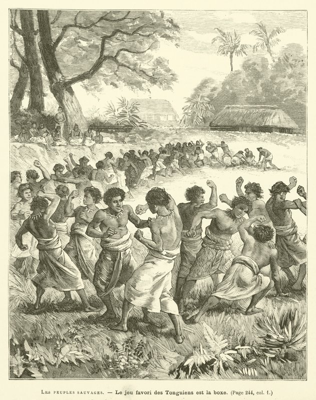 The Wild Peoples (gravering) av French School