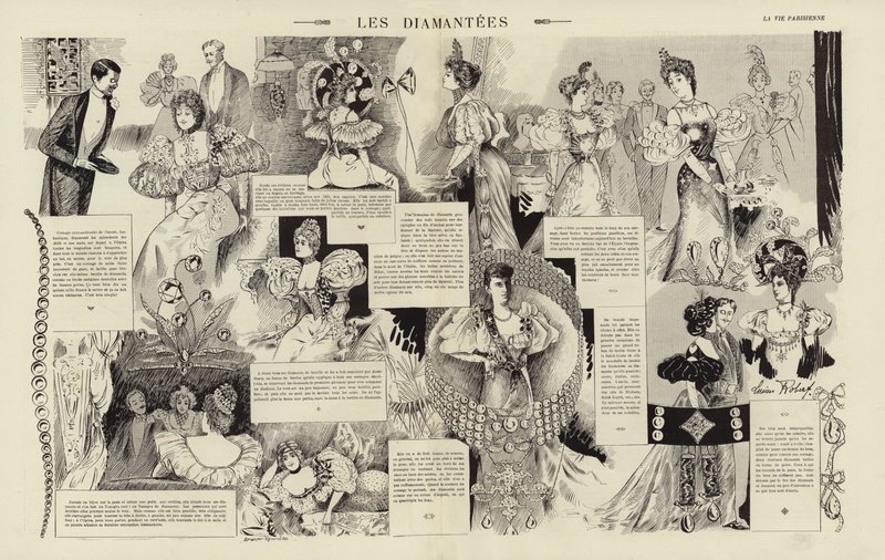 Les diamantees (gravering) av French School