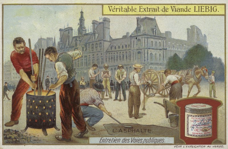 Liebig-kort med veivedlikehold av French School