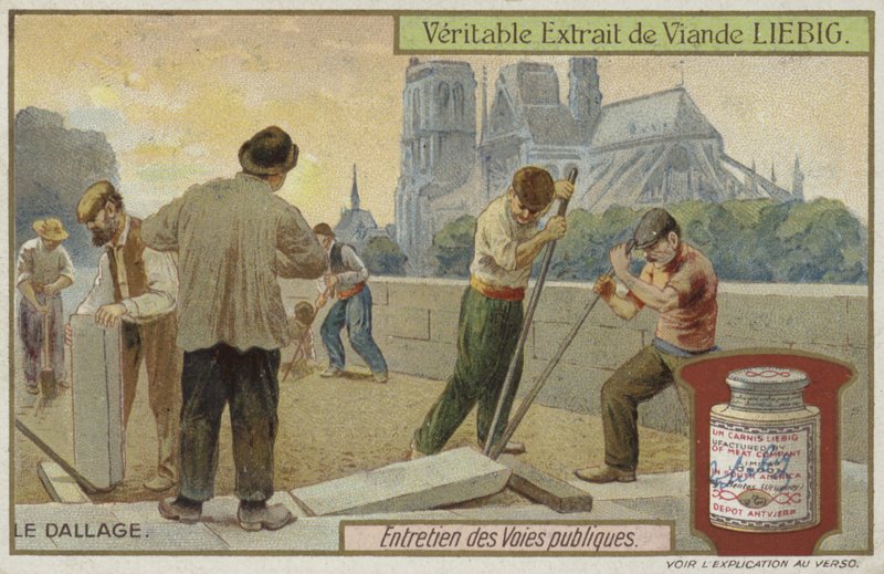 Liebig-kort med veivedlikehold av French School