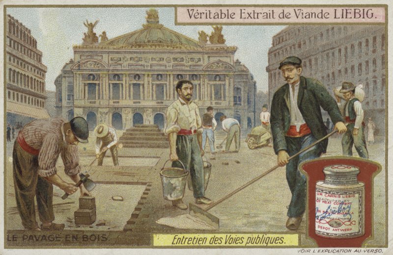 Liebig-kort med veivedlikehold av French School