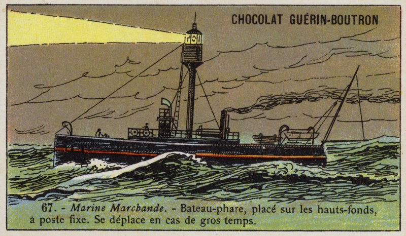 Lightship (chromolitho) av French School