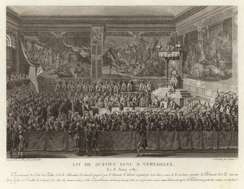 Lit de Justice holdt i Versailles av French School
