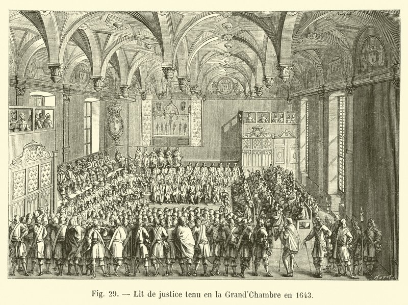 Lit de rettferdighet holdt i Storkammeret i 1643 av French School