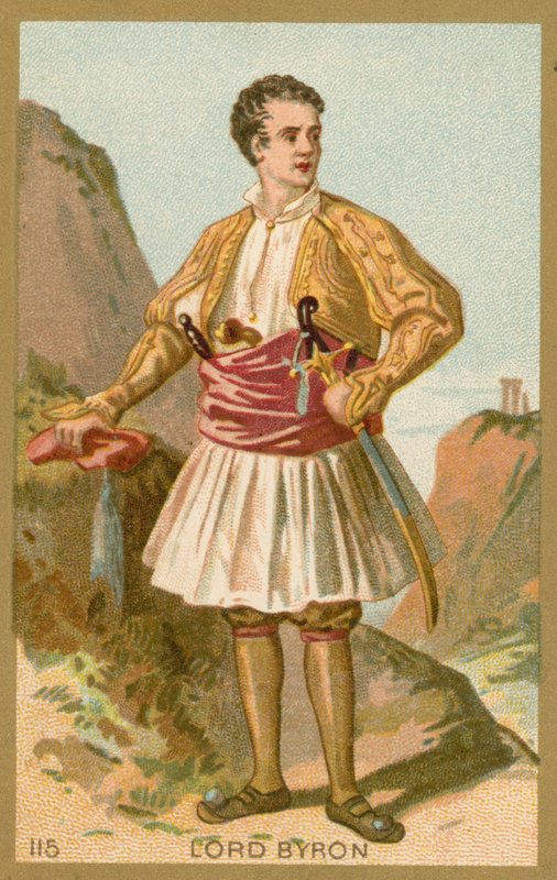 Lord Byron, engelsk poet av French School