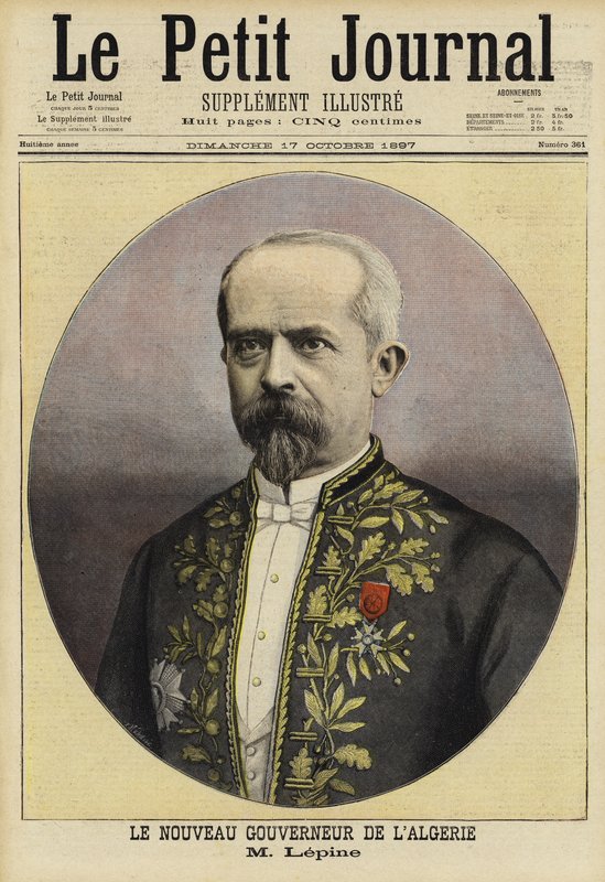 Louis Lepine, ny fransk guvernør i Algerie, 1897 av French School