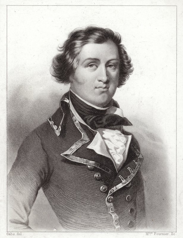 Louis Philippe av Orleans, hertug av Chartres, senere kong Louis Philippe I av Frankrike (gravering) av French School