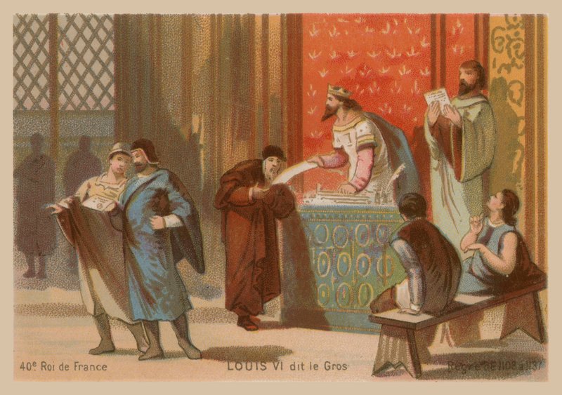 Louis VI av Frankrike, kalt den fete (1081-1137) av French School