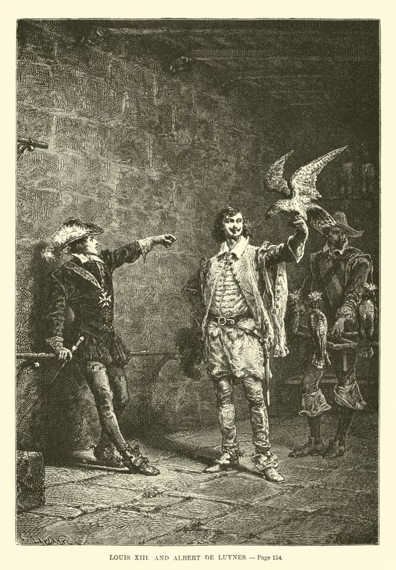 Louis XIII og Albert de Luynes av French School