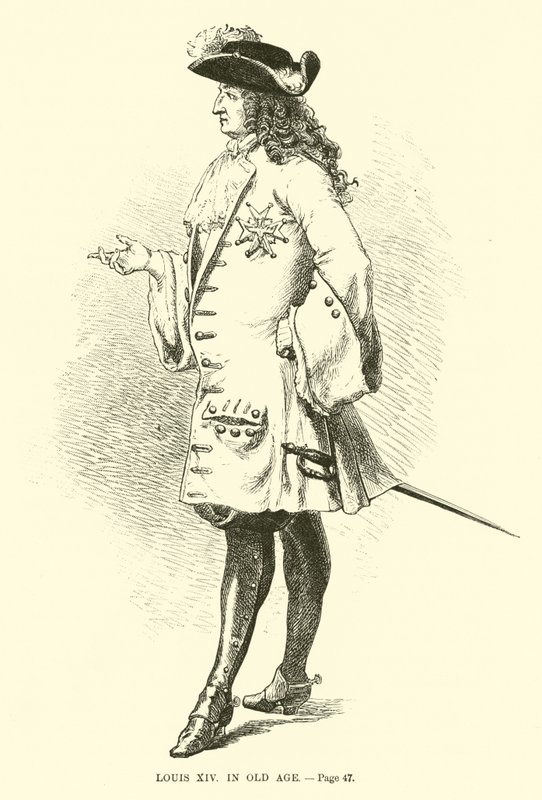 Ludvig XIV i alderdommen av French School