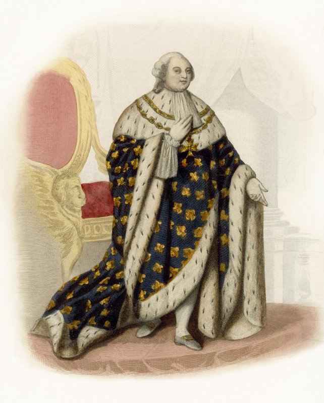Ludvig XVI av French School