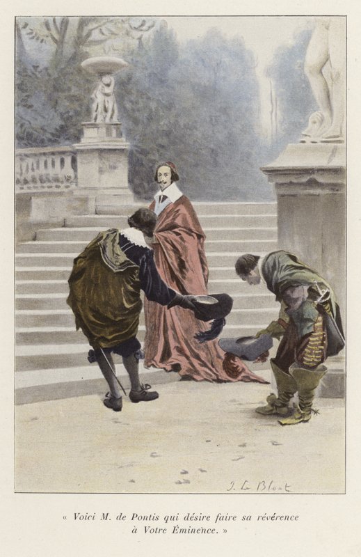 Louis de Pontis introduseres for kardinal Richelieu, 1600-tallet av French School