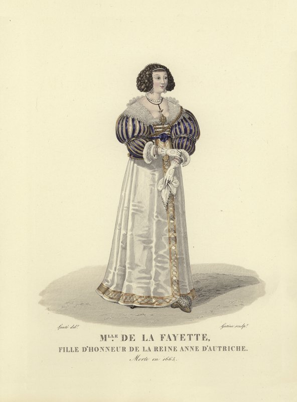 Louise de la Fayette, ærespike til Anne av Østerrike, dronningkonsort av kong Louis XIII av Frankrike av French School