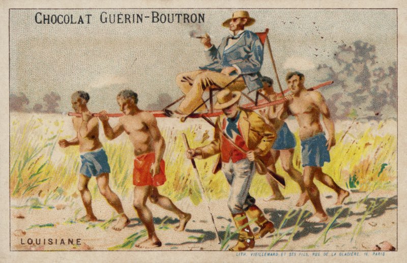 louisiana (kromolitt) av French School
