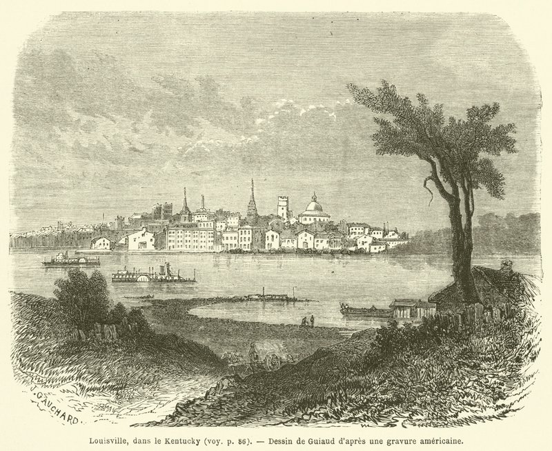 Louisville, Kentucky (gravering) av French School