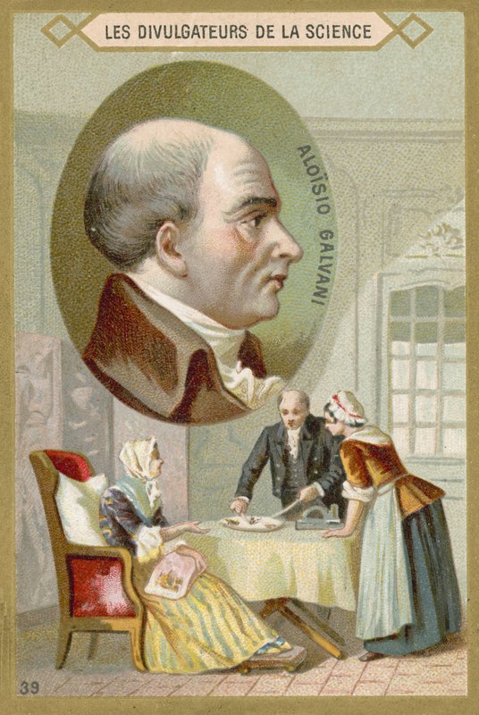 Luigi Galvani , italiensk lege og fysiker av French School
