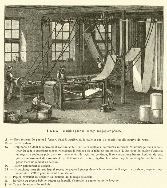 Maskin for mørklegging av bakgrunnsbilder (gravering) av French School