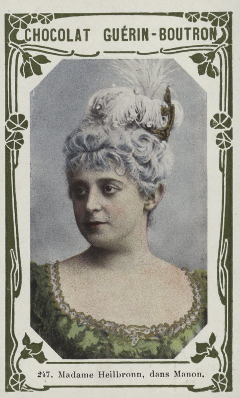 Madame Heilbronn, i Manon (farget bilde) av French School