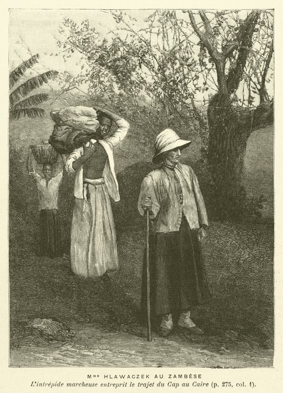 Madame Hlawczek Au Zambese (gravering) av French School