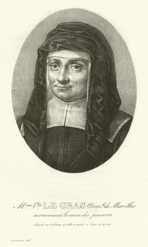 Madame Le Gras, Louise de Marillac av French School