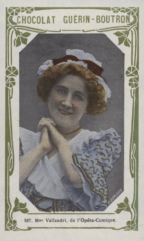 Madame Vallandri, fra Opera-Comique (farget bilde) av French School