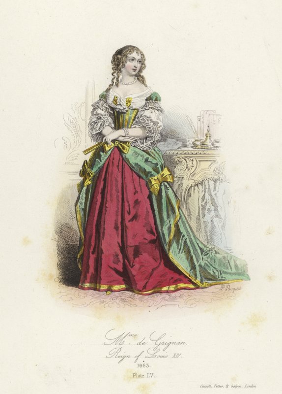 Madame de Grignan, fransk aristokrat på Louis XIVs tid av French School