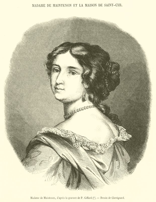 Madame de Maintenon (gravering) av French School