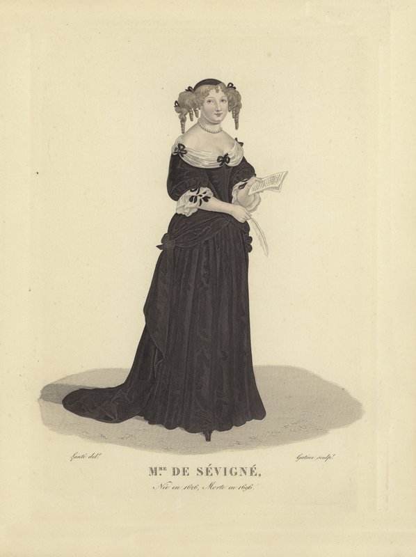 Madame de Sevigne, fransk forfatter av French School