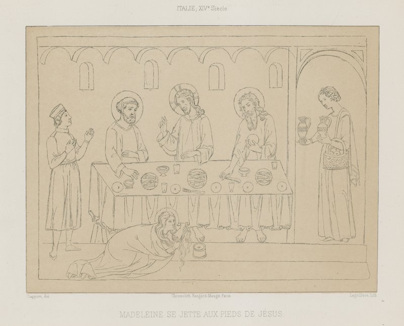 Madeleine kaster seg for Jesu føtter av French School